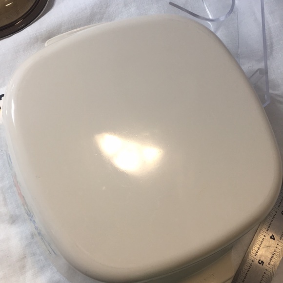 Vintage Corning Ware 2 liter casserole with lid Symphony (amber lid) - Picture 6 of 11